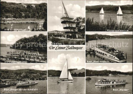 72461922 Baldeneysee Villa Huetel Landungsbruecke Boot Wassersportzentrum Segeln - Essen