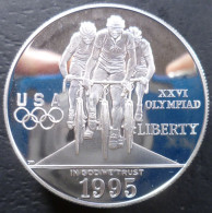 Stati Uniti D'America - 1 Dollaro 1995 P - XXVI Giochi Olimpici Estivi, Atlanta 1996 - Ciclismo - KM# 263 - Commemorative