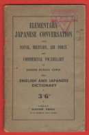 POW Book 1944 English Japanese Dictionary YMCA Pro Prigionieri Di Guerra Dizionario / Vocabolario - Documents