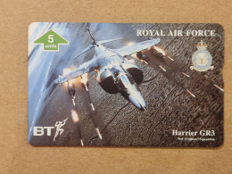 United Kingdom-(BTG-540)-ROYAL Air Force/Harrier GR3-(547)(5units)(505E)(tirage-1.000)price Cataloge-10.00£-mint - BT Allgemeine