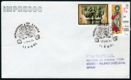 Lugo - Edi O 2649+... - Mat "Monasterio De Samos 17/01/93 - Lugo" - Lettres & Documents