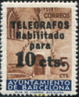 627296 HINGED ESPAÑA. Barcelona 1936 TELEGRAFOS - Barcellona