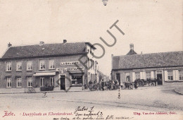 Postkaart - Carte Postale - Zele - Dorpplaats En Kloosterstraat - Hotel Restaurant La Balance  (C6025) - Zele