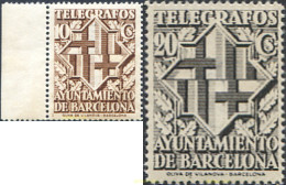 271479 MNH ESPAÑA. Barcelona 1941 ESCUDO DE LA CIUDAD DE BARCELONA - Barcelone