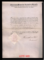 URUGUAY, PERMIS DE TRANSIT DÉLIVRÉ PAR LE VICE-CONSUL DE LA RÉPUBLIQUE ORIENTALE DE L'URUGUAY À SAN SALVADOR DE BAHIA, C - Historical Documents