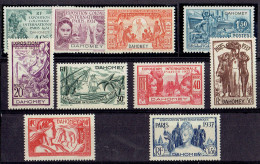 COLONIE FRANCAISE - DAHOMEY - 2 SERIES TP N°99/108 * TTB/SUP - Nuevos