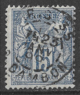 Lot N°130 N°90,oblitéré Cachet à Date PARIS_35 R.CAMBON - 1876-1898 Sage (Type II)