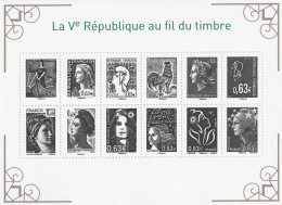 France 2013 La 5è République Au Fil Du Timbre Bloc Feuillet N°f4781 Neuf** - Mint/Hinged