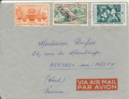 France A.O.F. Ivory Coast Air Mail Cover Sent To France 1959 - Lettres & Documents