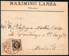 Lugo - Edi O 219+240 - Mat "Rivadeo" A Madrid - Cartas & Documentos