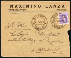 Lugo - Edi O 246 - Mat "Rivadeo" A Madrid - Cartas & Documentos