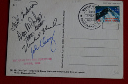 Signed By 5 Climbers 1992 American Cho Oyu Expedition Himalaya Mountaineering Escalade - Sportief