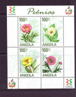 ANGOLA 2011 PIVOINES(FEUILLET)  YVERT N°1677/80  NEUF MNH** - Autres & Non Classés