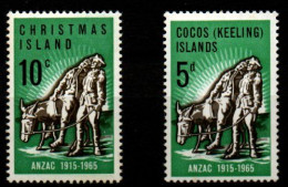 CHRISTMAS ISLAND  /  COCOS ISLANDS.   Anes   *.   ANZAC. - Ferme