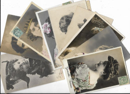 10 Cpa Photos Actrices Ed. Div Derieu, Dorian, Clawson, Danglas, Bordo, De Mornand, Dorgère, Ginette, Mendes, Guerrero - Artistes