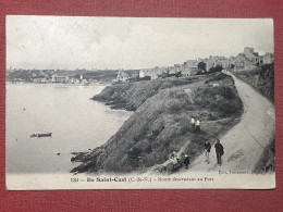 Cartolina - Ile Saint-Cast - Route Descendant Au Port - 1909 - Unclassified