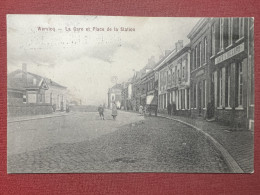 Cartolina - Francia - Wervicq - La Gare Et Place De La Station - 1900 Ca. - Unclassified