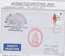 British Antarctic Territory (BAT) Ship Visit Bark Europa Ca Port Lockroy 21.01.2009  59977) - Barcos Polares Y Rompehielos