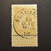 Belgie Belgique - 1893 - COB/OBP  65a -  1 Value  - Flawinne - 1902 - 1893-1900 Fijne Baard