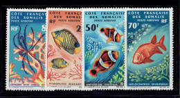 COLONIE FRANCAISE - COTE DES SOMALIS - POSTE AERIENNE - PA N°49/50 - 52/53 - ** MNH TB - Unused Stamps