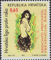 167197 MNH CROACIA 1997 PREVENCION DEL CANCER - Kroatien