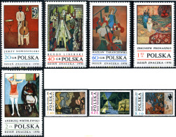 167191 MNH POLONIA 1970 DIA DEL SELLO. PINTURA CONTEMPORANEA - Ongebruikt