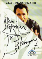 Claude NOUGARO. Autographe Et Dessin Sur Programme. Années 90'. - Chanteurs & Musiciens