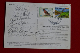 Signed By 7 Climbers 1993 American Cipro Baruntse Expedition Everest Himalaya Mountaineering Escalade - Deportivo