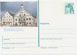 BUNDESREPUBLIK Ungebrauchte Kabinett-BILDPOSTKARTEN-GANZSACHE 40 Pf Burgen U Schlösser (GA P125), Extrem Seltenen ABART - Illustrated Postcards - Mint