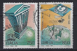 Italy 1996  50 Jahre UNESCO + UNICEF  (o) Mi.2474-2475 - 1991-00: Used