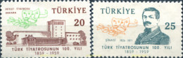 651671 MNH TURQUIA 1959 CENTENARIO DEL TEATRO NACIONAL TURCO - ...-1858 Voorfilatelie