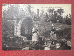 Cartolina - Francia - Fontaine Sacrée De Saint-Vénec - 1900 Ca. - Unclassified