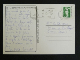 THIAIS - VAL DE MARNE - FLAMME TEMPORAIRE SUR MARIANNE BRIAT - LA COTE LANDAISE AU CREPUSCULE - Mechanical Postmarks (Advertisement)