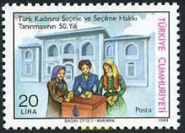 173215 MNH TURQUIA 1984 50 ANIVERSARIO DEL DERECHO DE SUFRAGIO FEMENINO EN TURQUIA - ...-1858 Voorfilatelie