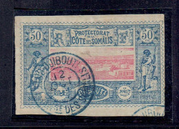COLONIE FRANCAISE - COTE DES SOMALIS - N°15 OB - TRES TRES LEGER AMINCI - Used Stamps