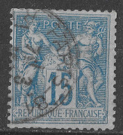 Lot N°142 N°90,oblitéré Cachet à Date PARIS_81 R.DES CAPUCINES - 1876-1898 Sage (Type II)