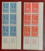 France Bloc De 6 Timbres Neuf  N**  YT N° 1490 Et 1491 EUROPA 1966 - Nuevos