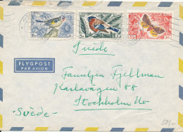 Lebanon Air Mail Cover Sent To Sweden 19-3-1966 (1 Of The Stamps Damaged) - Líbano