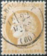 R1311/3164 - FRANCE - CERES N°59 - LUXE - CàD Du BOURGET (Seine) 22 MARS 1874 - BON CENTRAGE - 1871-1875 Cérès