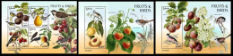 Liberia 2023 Fruits & Birds. (302) OFFICIAL ISSUE - Obst & Früchte