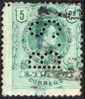 Madrid - Perforado - Edi O 268 - "B.S." - Used Stamps