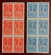 France Bloc De 6 Timbres Neuf  N**  YT N° 1490 Et 1491 EUROPA 1966 - Nuevos