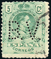 Madrid - Perforado - Edi O 268 - "B.V." (Banco) - Usati