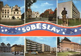 72458801 Sobeslav Gebaeude Platz Denkmal Sporthalle Rathaus Neubauten Sobeslav - Czech Republic