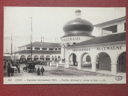 Cartolina - Lyon - Exposition Intern. 1914 - Pavillon Allemand Et Avenue De Saxe - Unclassified