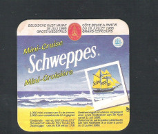 Bierviltje - Sous-bock - Bierdeckel : SCHWEPPES   (B 057) - Portavasos