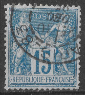 Lot N°145 N°90,oblitéré Cachet à Date PARIS_83 R.BLEUE - 1876-1898 Sage (Tipo II)