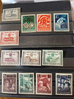 Austria, Series 952/954+960/963+1012/1016 **, Catalogue Value 290, Desired Revenue 35 - Neufs