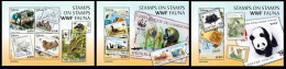 Liberia 2023 Stamps On Stamps. WWF Fauna. (305) OFFICIAL ISSUE - Postzegels Op Postzegels