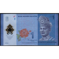 MALAISIE - PICK 51 A - 1 RINGGIT- 2011- POLYMER - HIBISCUS - Malaysie